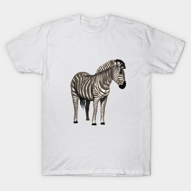 Zebra T-Shirt by TigrArt